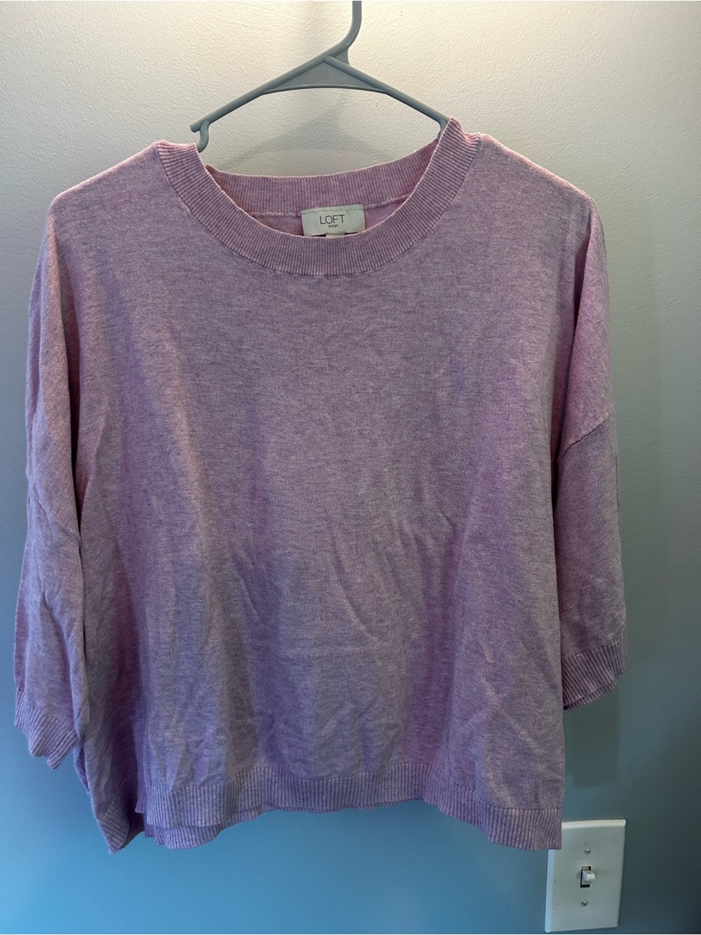 LOFT Outlet Lilac Crewneck Sweater
